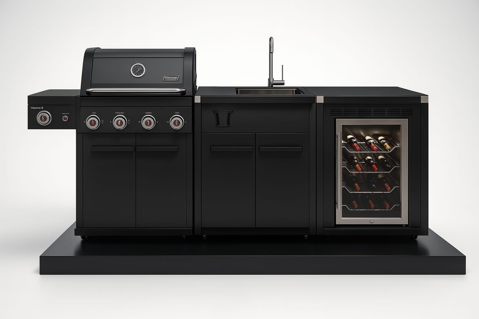 מטבח חוץ Coleman Revolution 4 – Graphite Edition מידות: 2.45 מ'